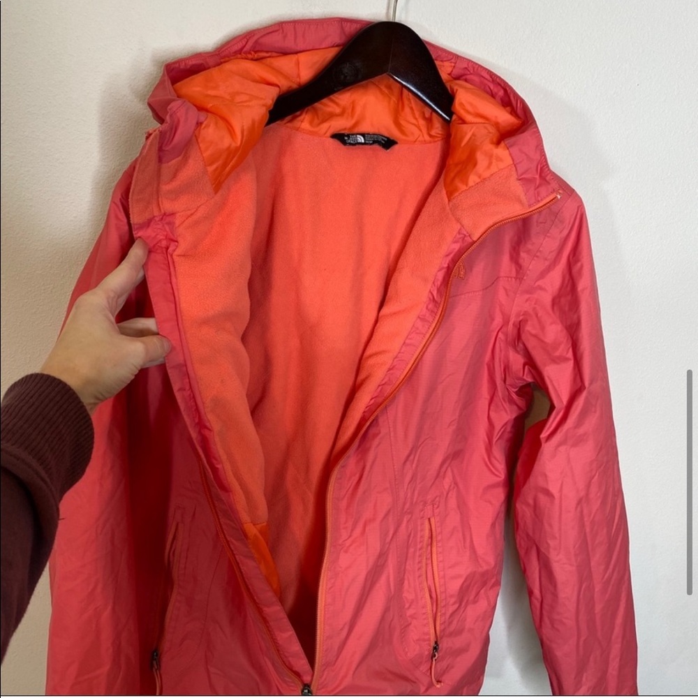 The North Face Quest DryVent Hooded Waterproof Jacket Coral Orange Women
